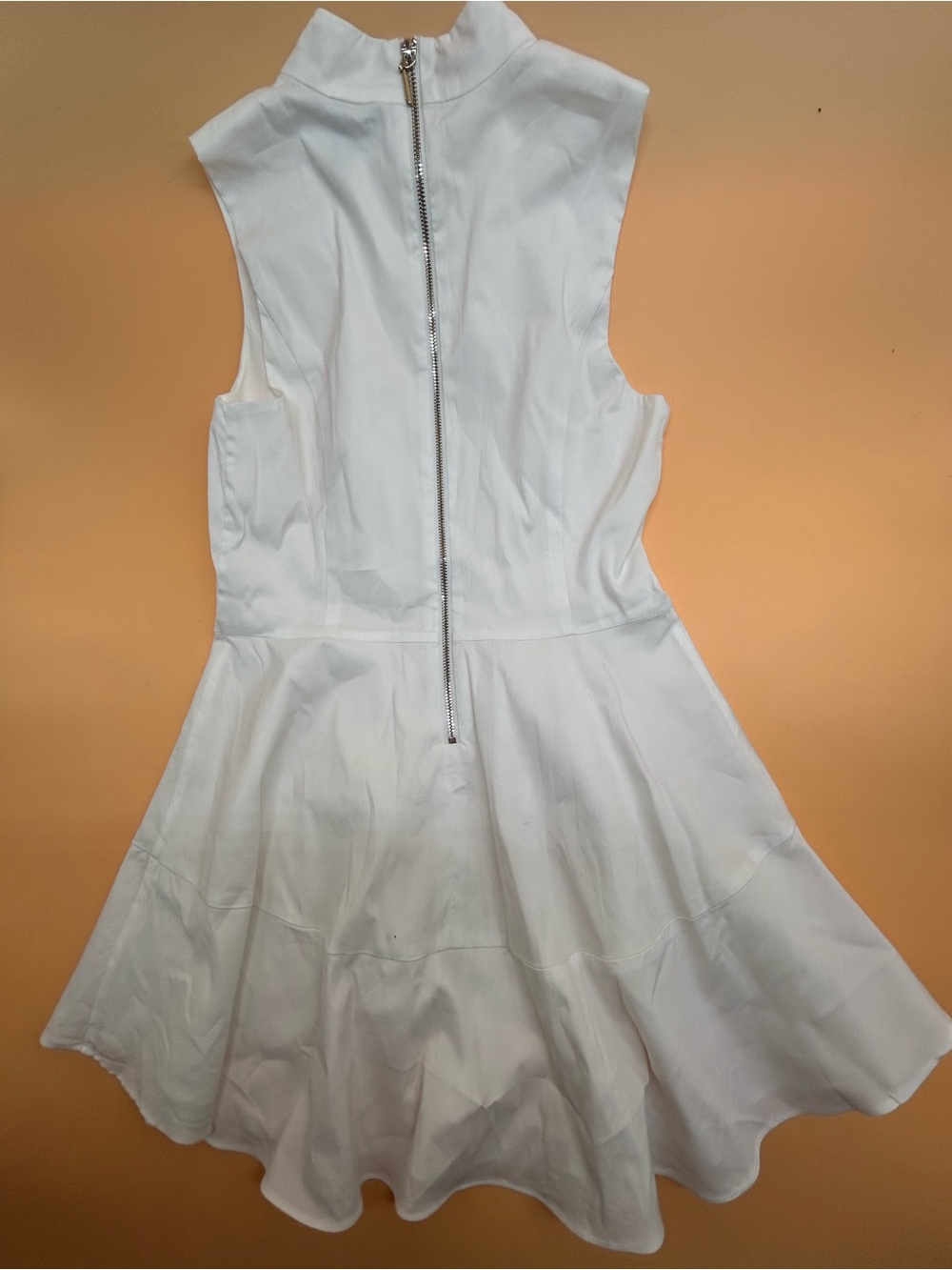 White House Black Market White Peplum Top Size 2 - Picture 5 of 6
